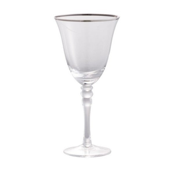 Wine Glass - Felicity - 19cm (Silver Rim)