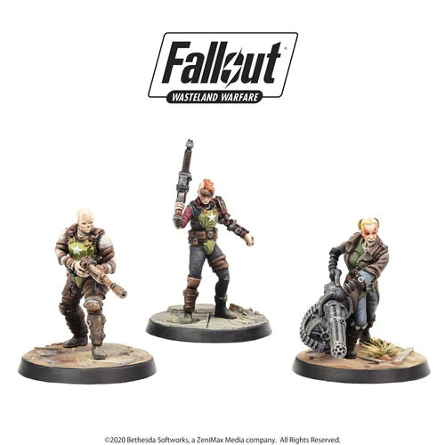 Fallout Wasteland Warfare - Ack Ack Sinjin and Avery