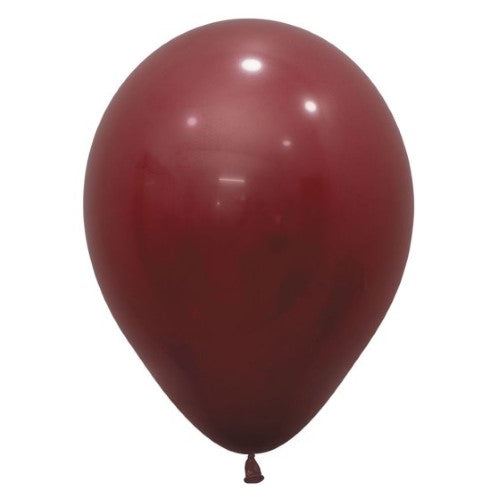 Pack of 50 Sempertex 30cm merlot latex balloons, perfect for elegant celebrations and decorations.