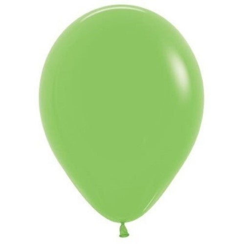 Pack of 50 Sempertex 30cm lime green latex balloons for vibrant party decorations.