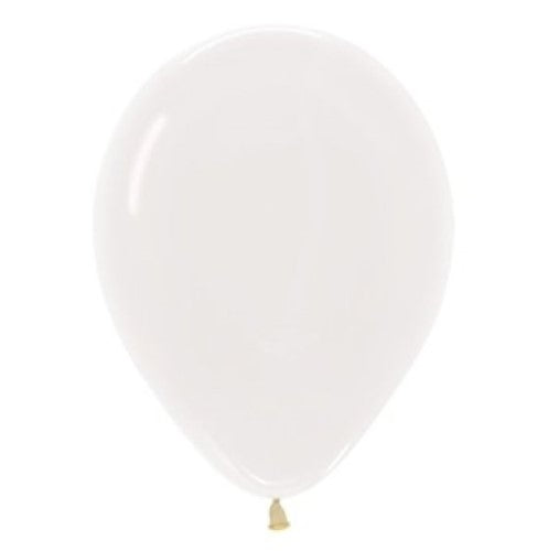 Sempertex 30cm crystal clear latex balloons in a pack of 50, perfect for elegant event decoration.