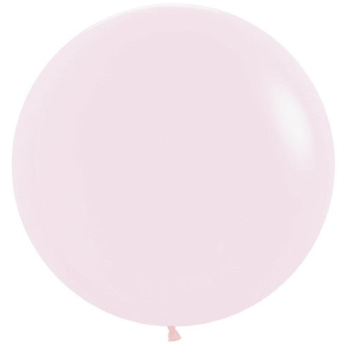 10 Sempertex 60cm pastel matte pink latex balloons, perfect for elegant celebrations and beautiful decorations.