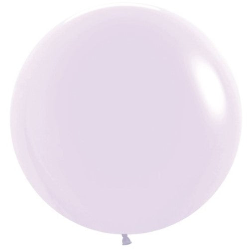 Pack of 10 pastel matte lilac balloons, 60cm, perfect for elegant party decorations and celebrations.