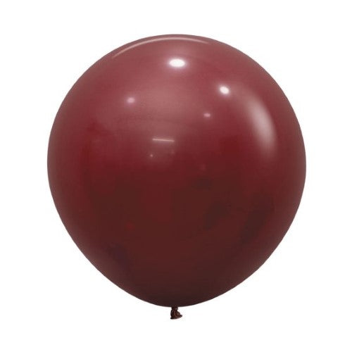 Pack of 10 Sempertex 60cm merlot latex balloons, perfect for elegant celebrations and long-lasting float.