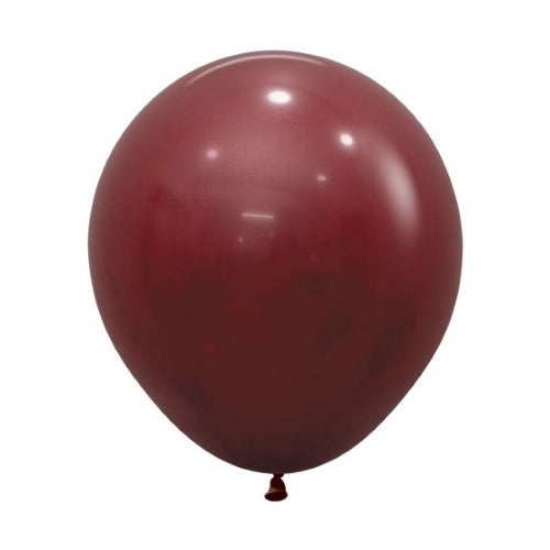 Pack of 6 Sempertex 45cm merlot balloons, perfect for elegant celebrations and versatile decor options.