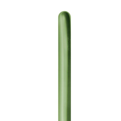 Set of 50 Metallic Reflex Lime Green balloons, perfect for vibrant party décor and celebrations.