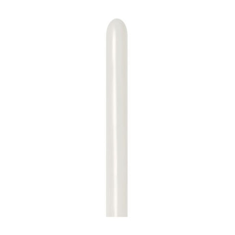 Pack of 50 pastel dusk cream latex balloons, perfect for elegant celebrations and versatile decor options.