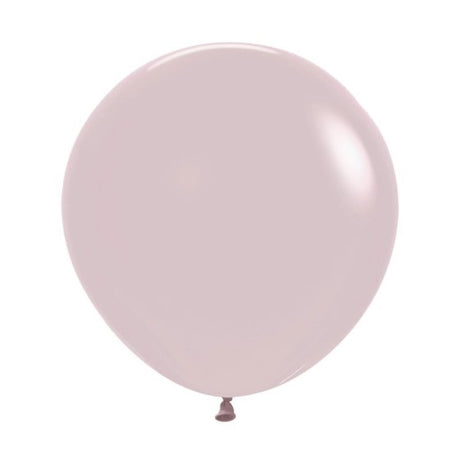 Sempertex 60cm Pastel Dusk Rose Latex Balloons in a 3PK, perfect for elegant celebrations and versatile décor.