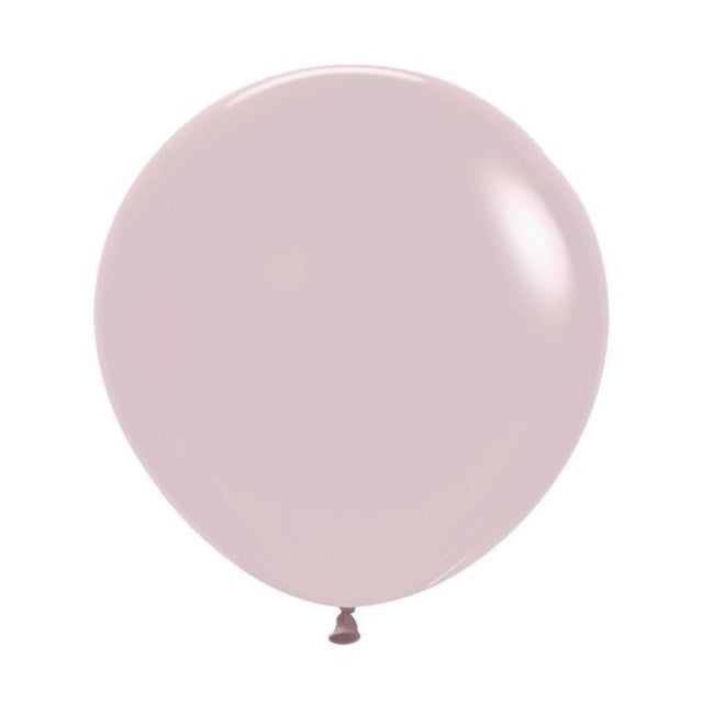 Sempertex 60cm Pastel Dusk Rose Latex Balloons in a 3PK, perfect for elegant celebrations and versatile décor.