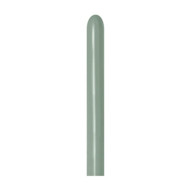 Pastel Dusk Laurel Green latex balloons in a 50-pack, perfect for elegant celebrations and lasting helium retention.