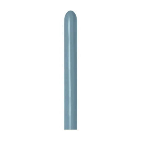 Pack of 50 Sempertex pastel dusk blue latex balloons, perfect for decorating parties and events with vibrant color.