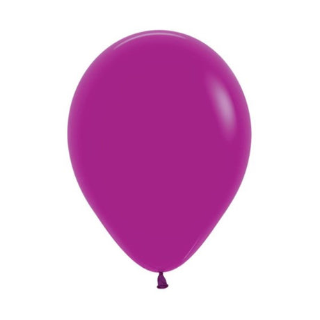 Sempertex 30cm Fashion Purple Orchid Latex Balloons in a 100PK, perfect for elegant celebrations and vibrant decor.