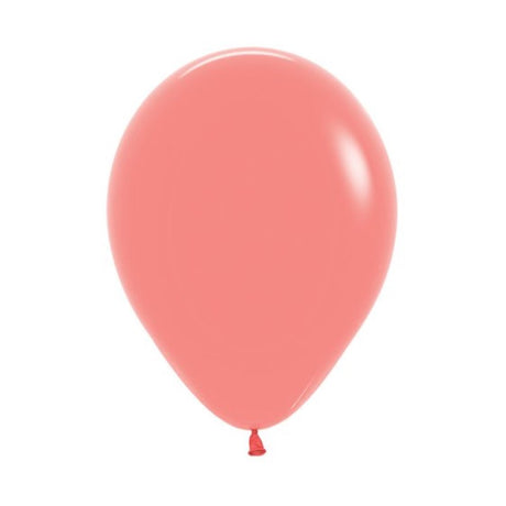 Vibrant Sempertex 30cm Tropical Coral Latex Balloons, perfect for parties and events, 25-pack, suitable for indoor and outdoor decor.