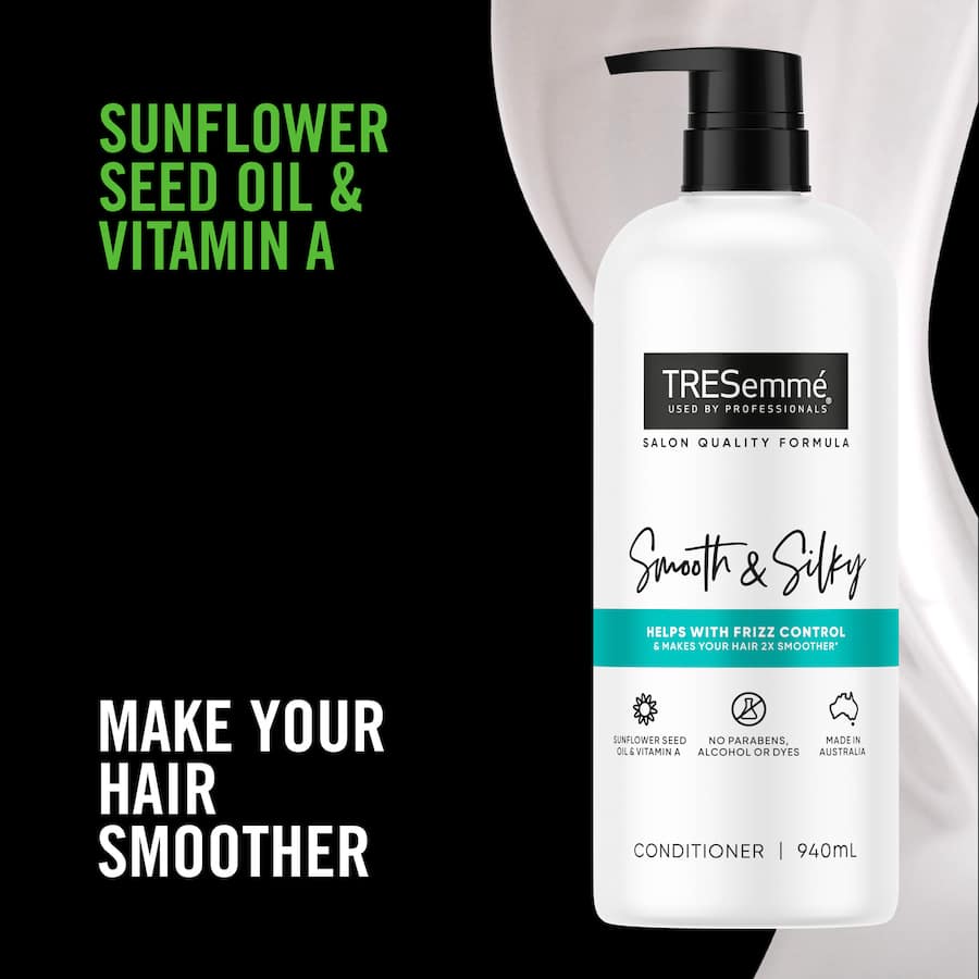 Tresemme Smooth & Silky Conditioner With Sunflower Seed Oil 940mL
