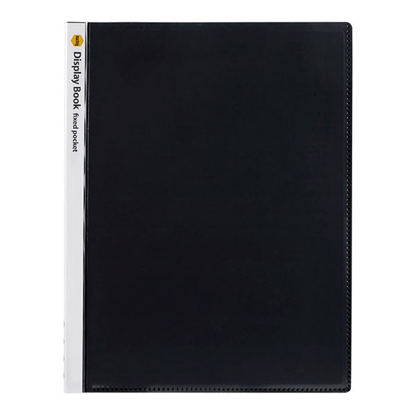 Pack of 10 Marbig A4 non-refillable display books with 20 clear pockets for document protection and customizable covers.