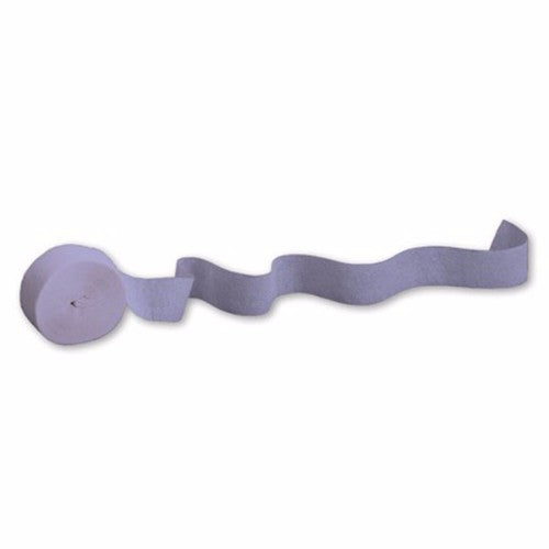 Luscious Lavender Crepe Streamer, 81FT long, perfect for elegant decorations at any celebration, easy to hang and style.