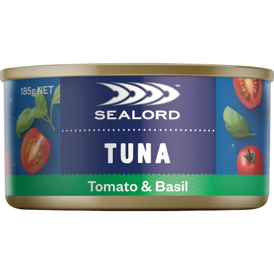 Sealord Sensations Tuna Tomato & Basil Can 185g