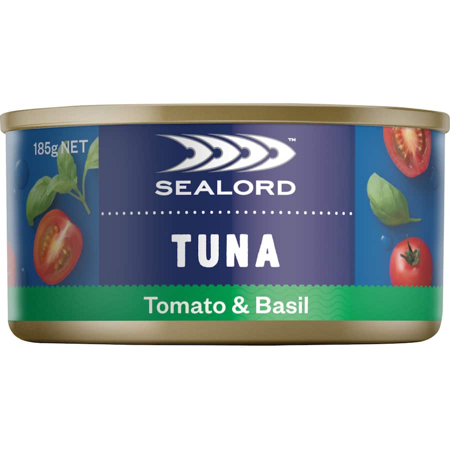 Sealord Sensations Tuna Tomato & Basil Can 185g