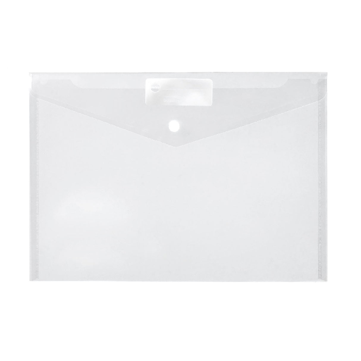 Marbig Doculope PP A4 Clear document holder, durable, secure button closure, write-on ID panel, holds 150 pages.