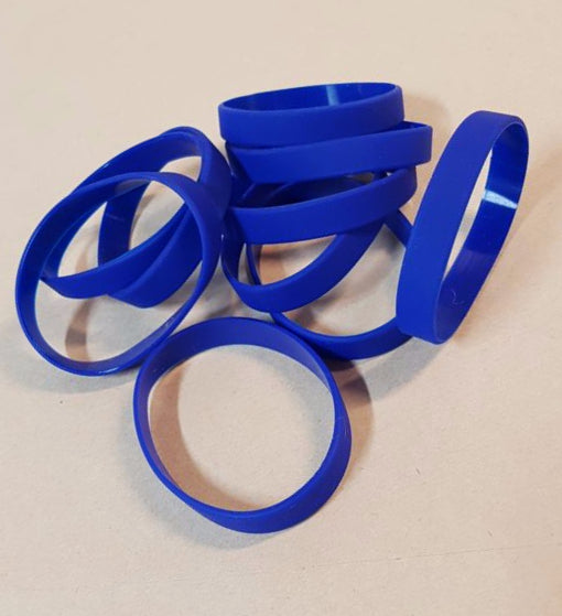Silicone Wrist Band - 10 Units Dark Blue