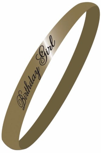 Black & Gold Birthday Girl Sash, 10cm x 84cm, stylish accessory with shimmering lettering for memorable birthday celebrations.