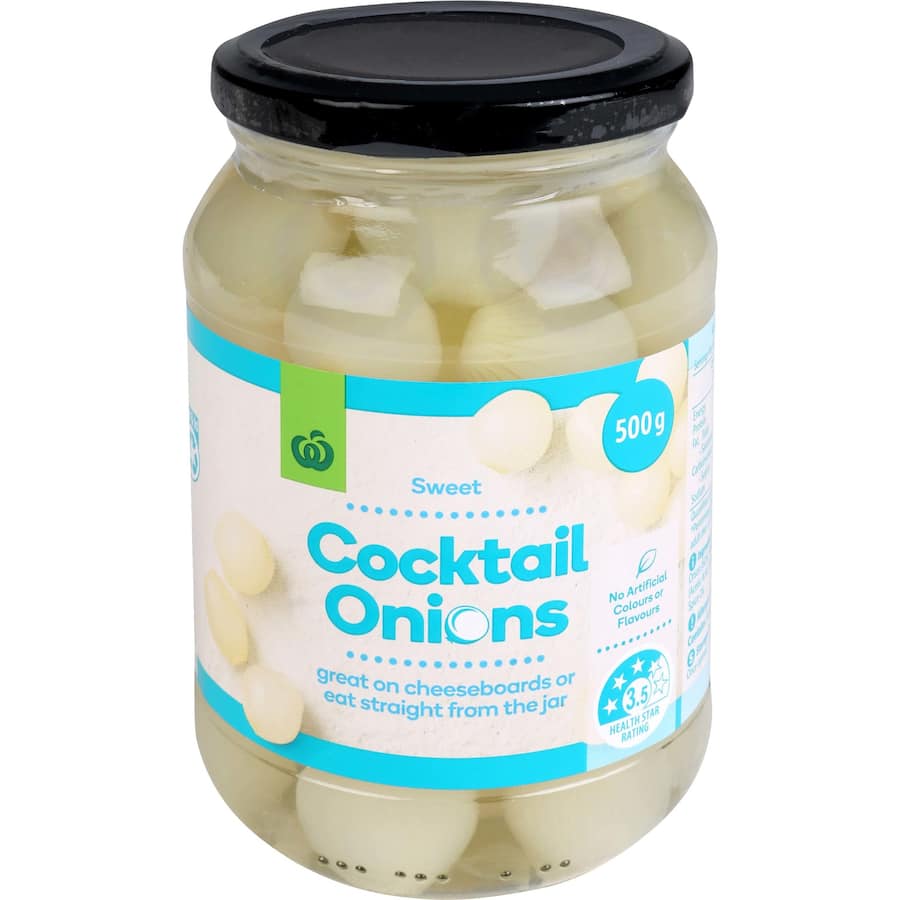 Woolworths Pickled Onions Cocktail 500g