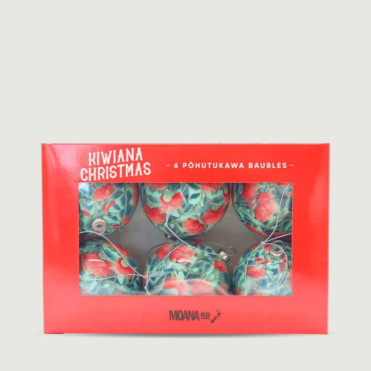 Moana Road - Christmas Bauble Decorations - Pohutukawa - 2 units