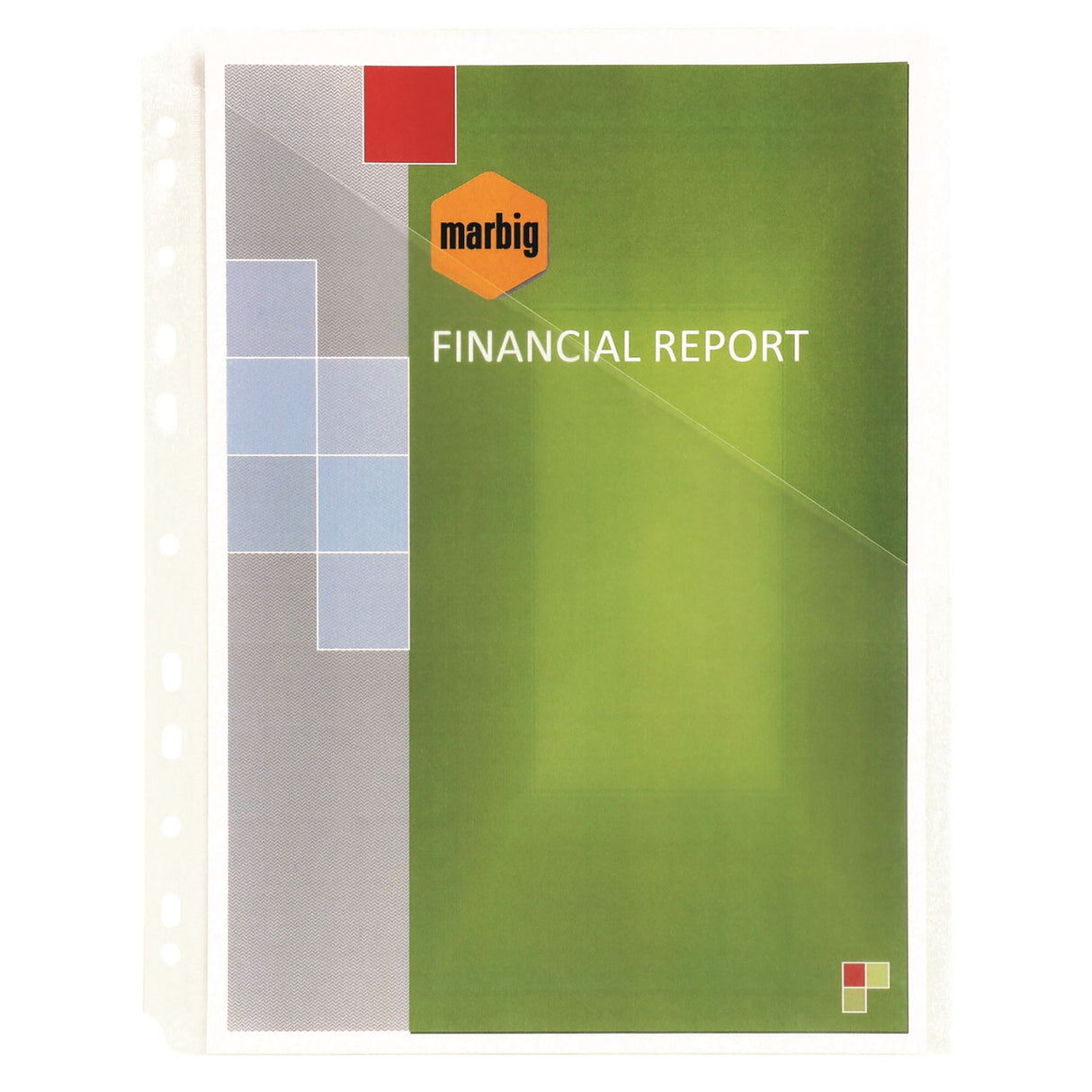 Clear heavy-duty sheet protectors with slant opening, holding up to 50 A4 sheets, perfect for organizing documents.