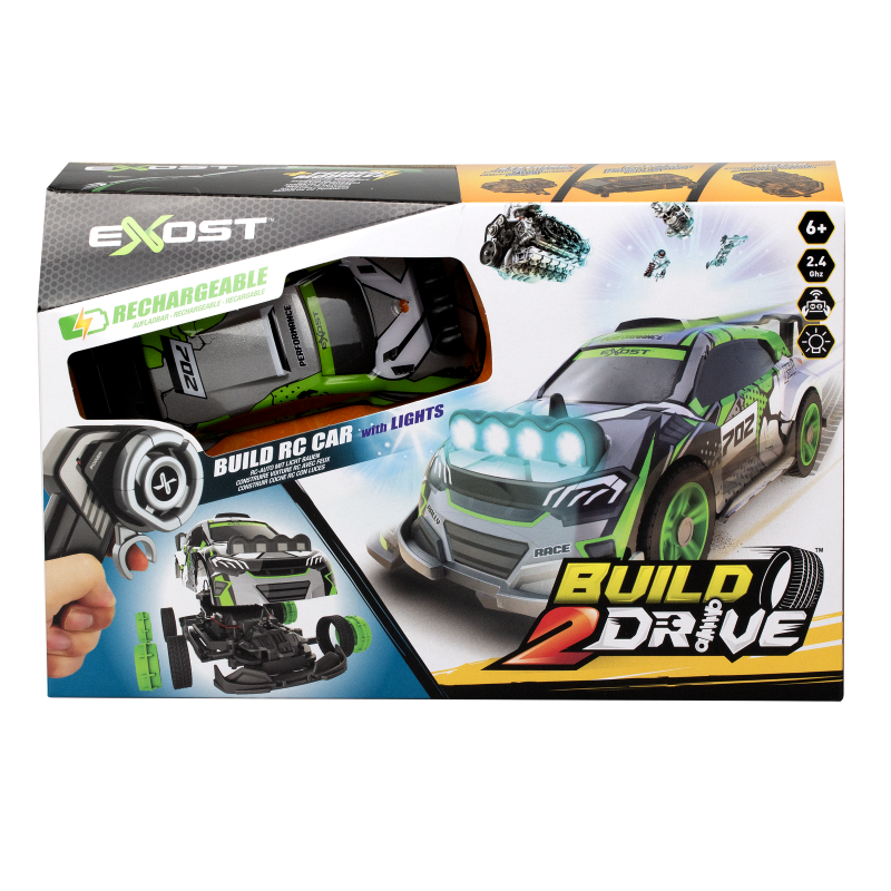 Remote Control Car - SILVERLIT EXOST BUILD 2 DRIVE RALLY SPOTLIGHTS