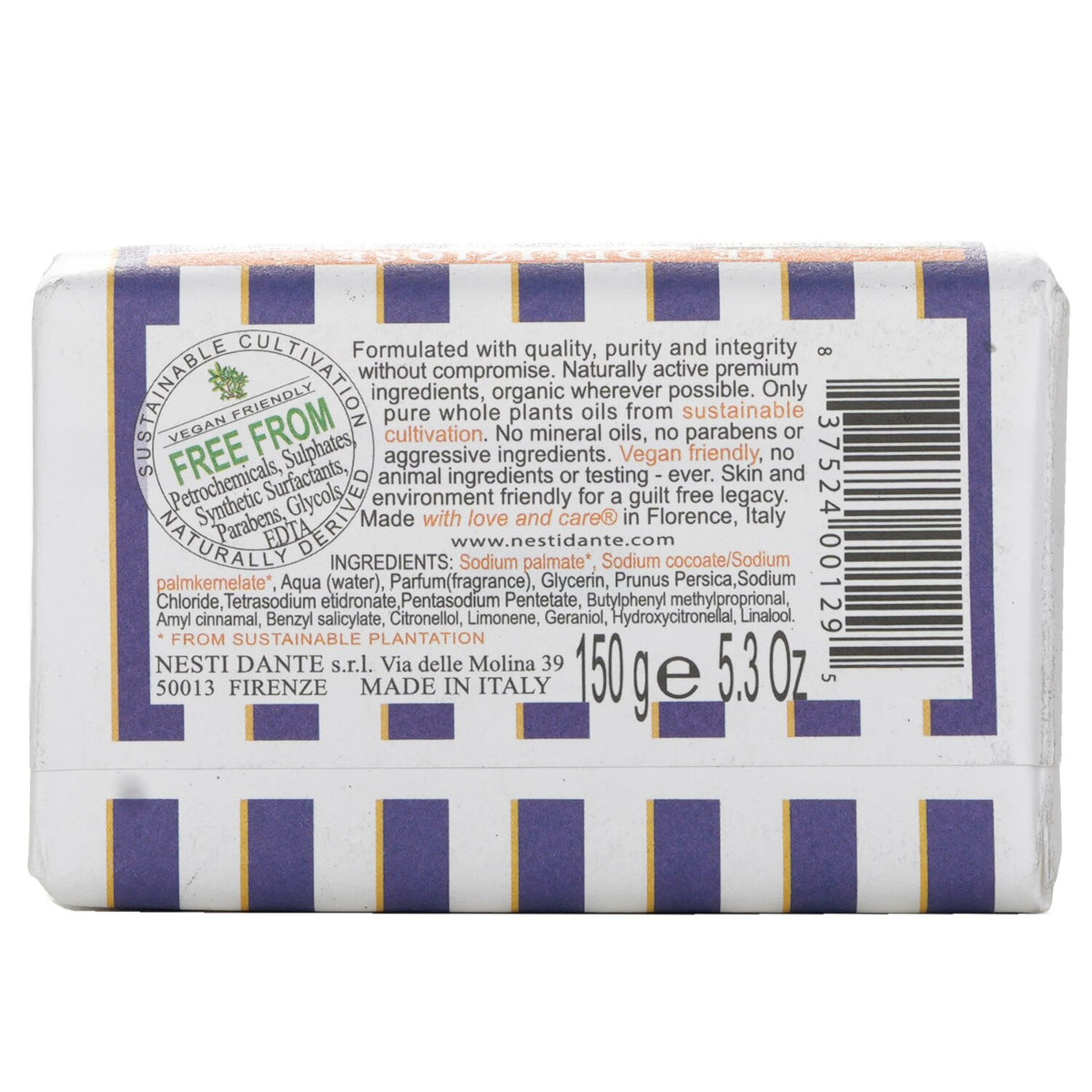 Nesti Dante - Le Deliziose Natural Soap - Peach - 150g/5.3oz