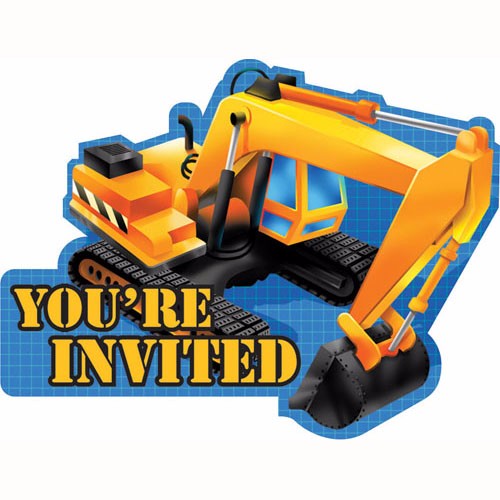 Under Construction Invitation Postcard - Pack of 8
