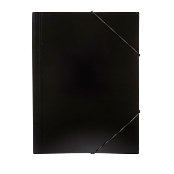 Marbig A4 A4 Doc Wallet Brights Black