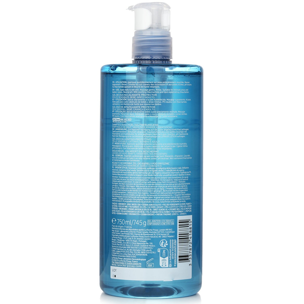La Roche Posay - Lipikar Gel Lavant Soothing Protecting Shower Gel - 750ml/25.3
