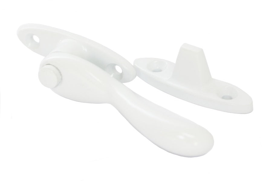 Wedge Fastener ? Solid Brass - White Powder Coated