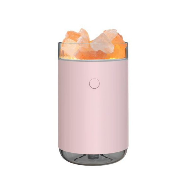 Aroma Diffuser with Himalayan Salt Crystals Pink