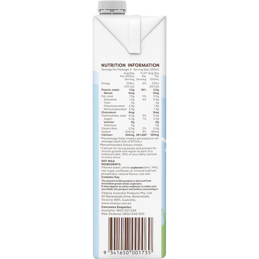 Vitasoy Soy Milk Milky Regular Carton 1L