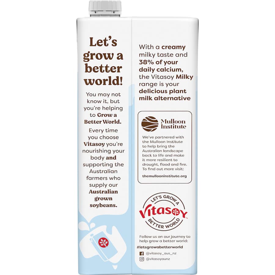 Vitasoy Soy Milk Milky Lite Carton 1L