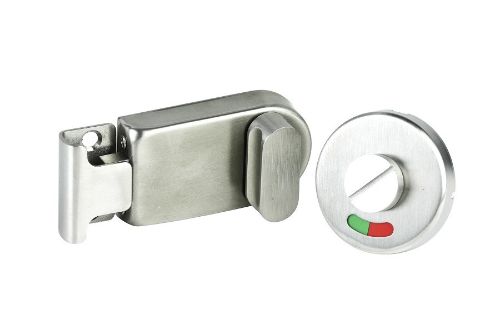 Full stainless steel component indicator latch - Brushed Stainless Steel