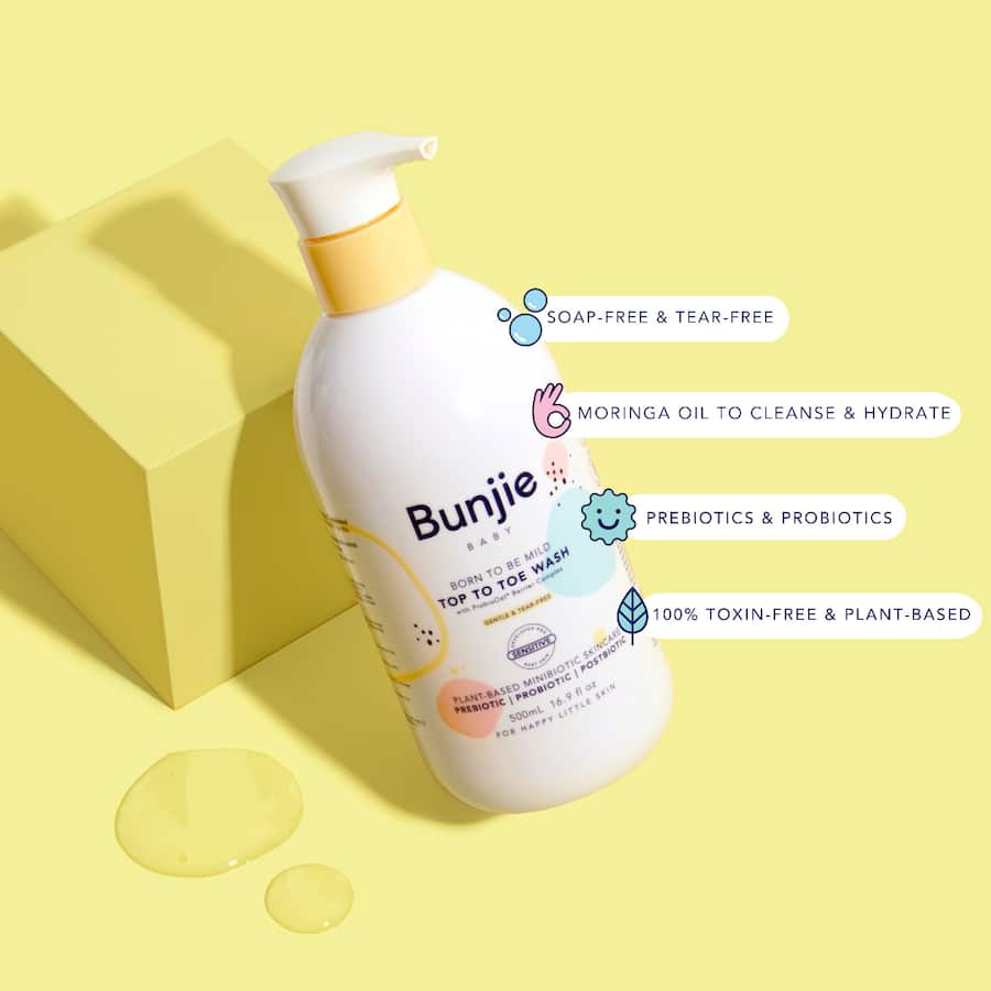 Bunjie Baby Body Wash Top To Toe 500mL