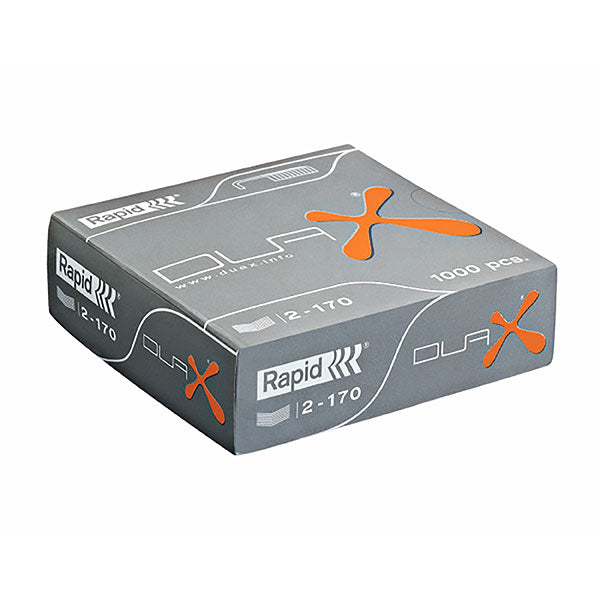 Rapid Staples Duax Bx1000, heavy-duty staples for Rapid DUAX stapler, 1,000 staples, staples up to 170 sheets.