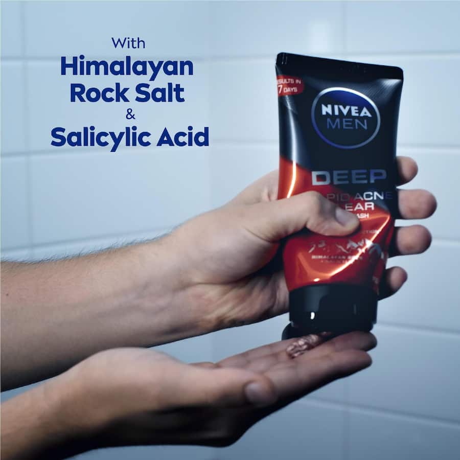 Nivea Men Acne Clear Face Wash Deep Rapid 150mL