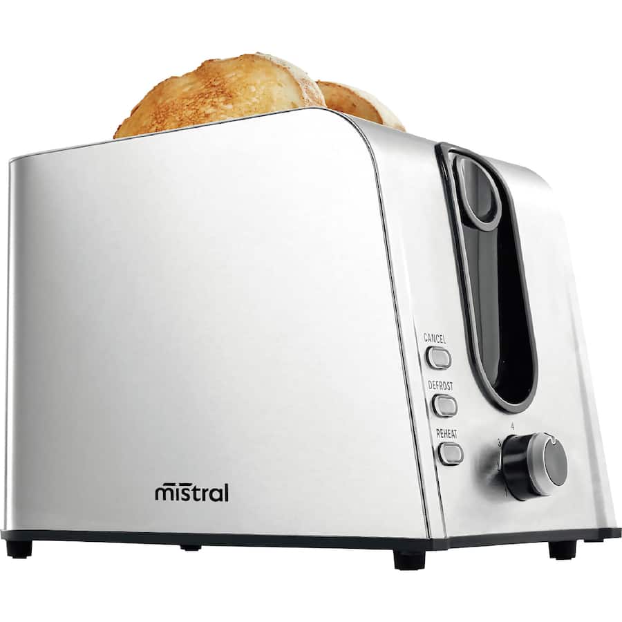 Mistral 2 Slice Toaster Stainless Steel
