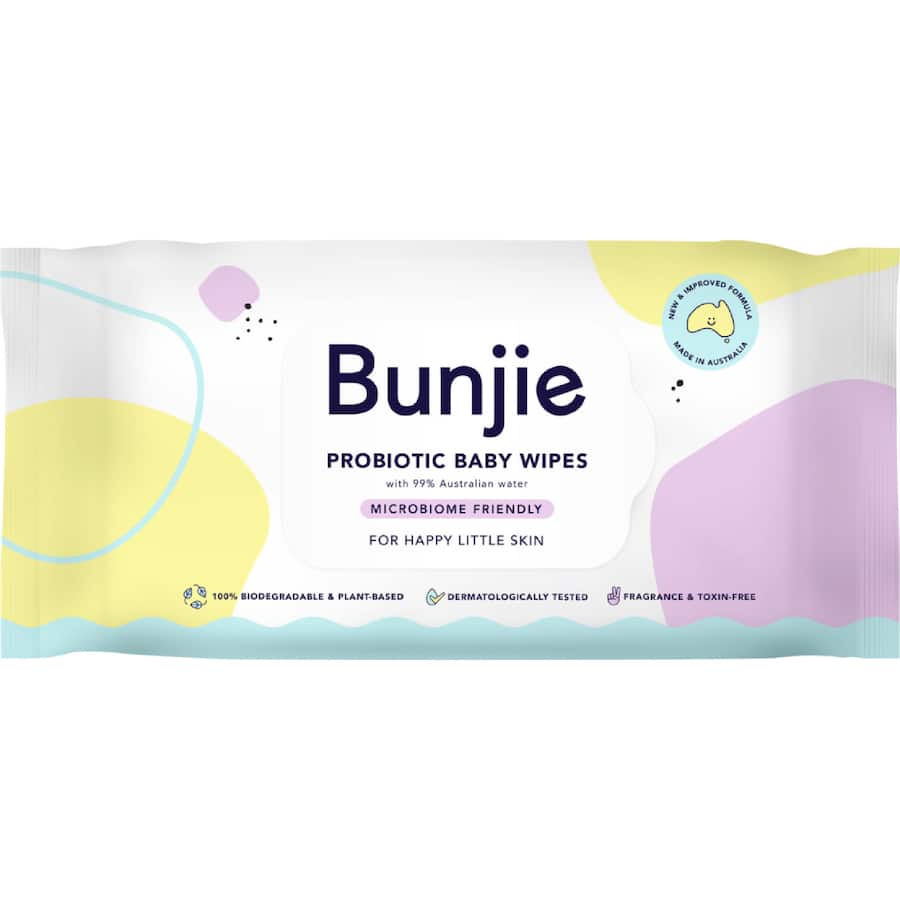 Bunjie Baby Wipes Probiotic 80pack