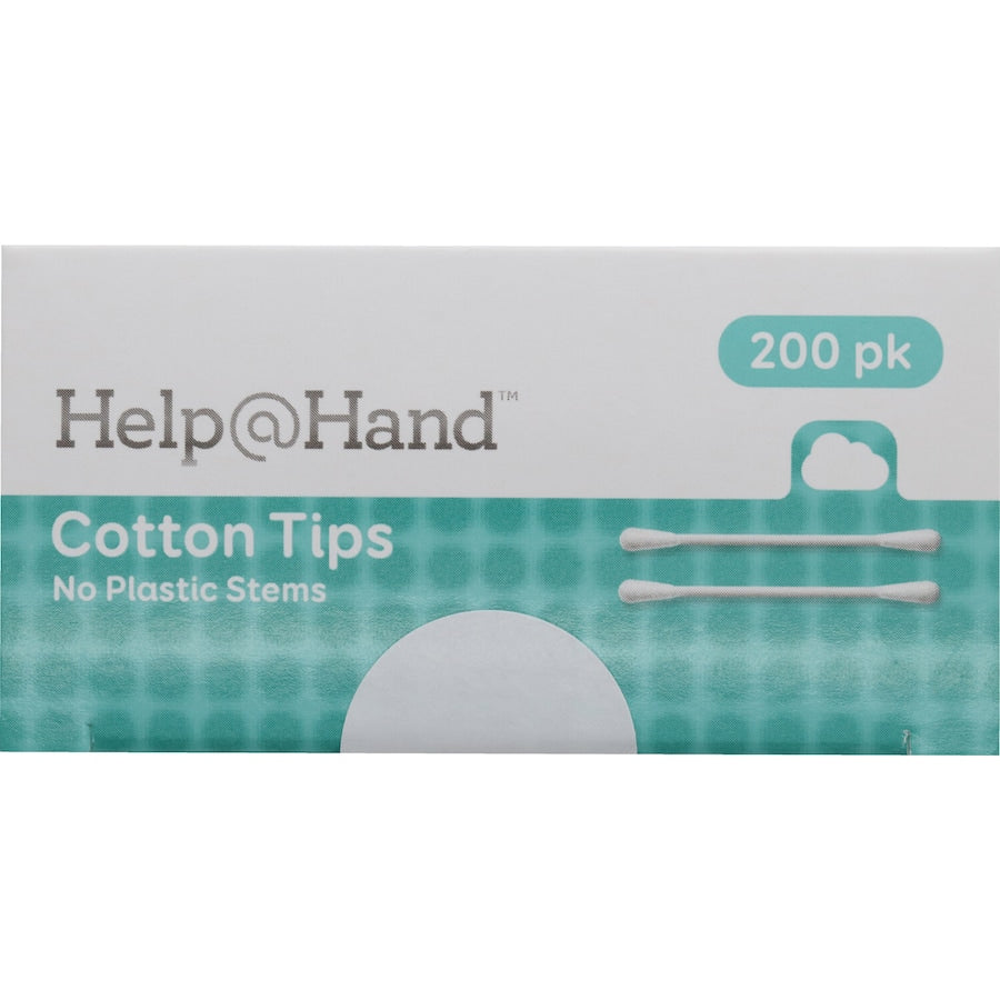 Help @ Hand Cotton Tips No Plastic Stem 200ea