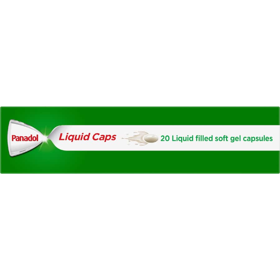 Panadol For Pain Relief Liquid Capsules 20pack