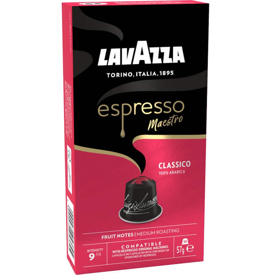 Lavazza Espresso Coffee Capsules Classico 10pack