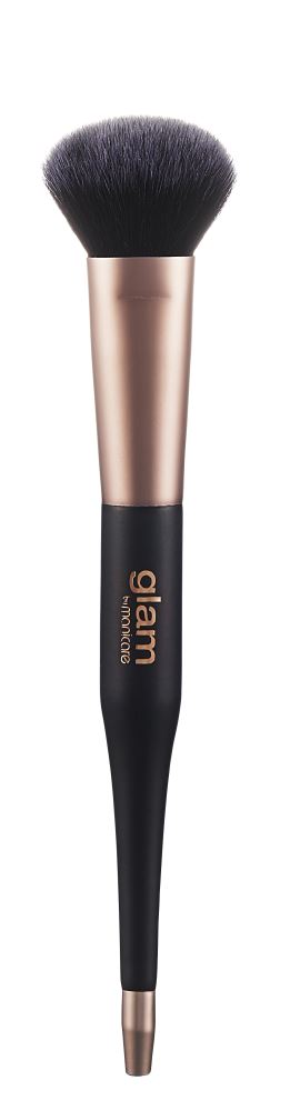 Professional-grade buffing brush for a flawless, streak-free foundation finish with soft, densely packed bristles.