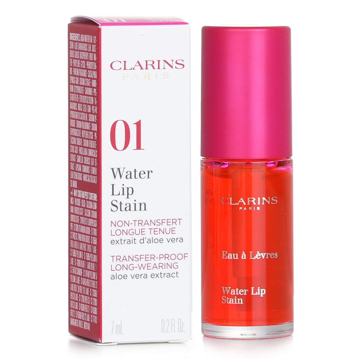 Clarins - Water Lip Stain - # 01 Rose Water - 7ml/0.2oz