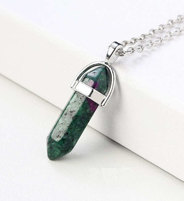 Crystal Pendant And Necklace Dragon Blood