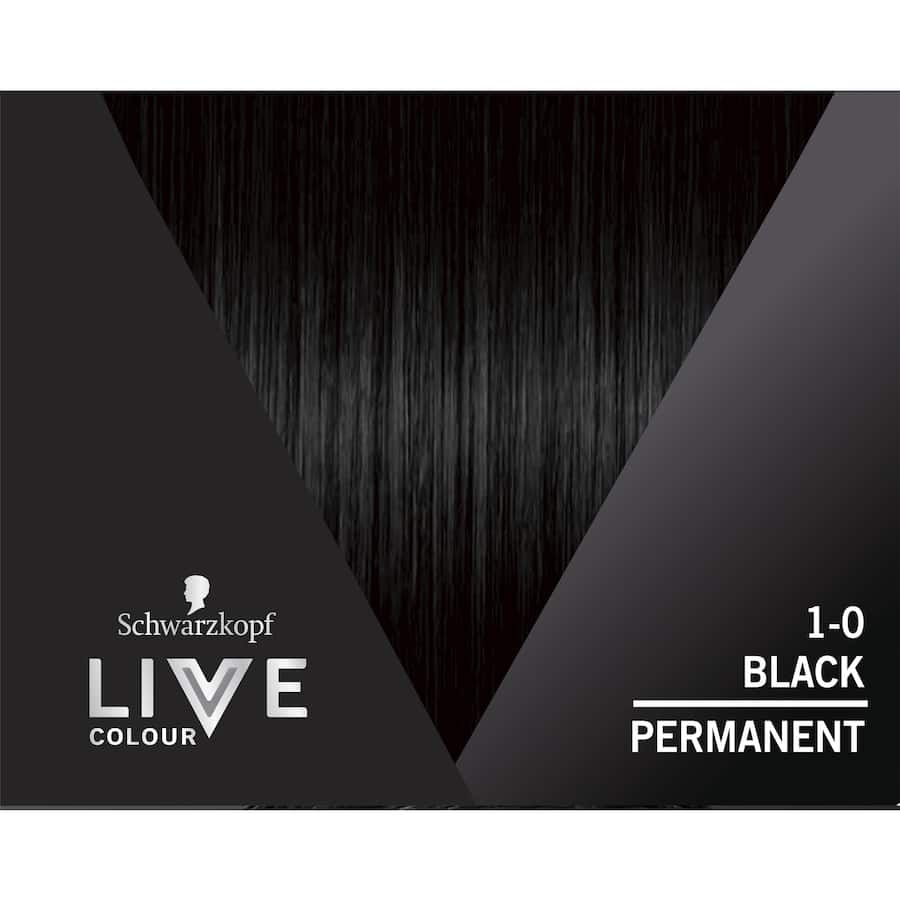 Schwarzkopf Live Colour Permanent Hair Colour Black 1pack